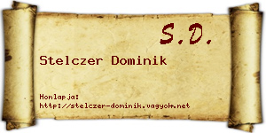 Stelczer Dominik névjegykártya